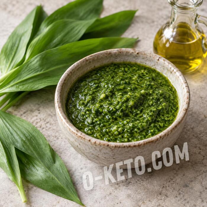 Wild Garlic Sauce with Olive Oil