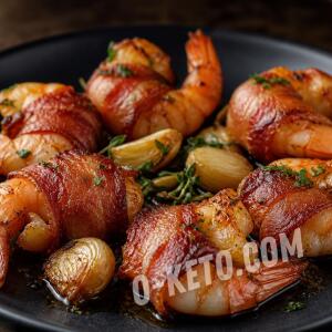 Pan-Fried Shrimp Wrapped in Bacon