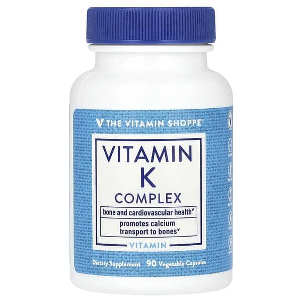 The Vitamin Shoppe, Vitamin K Complex, 90 Vegetable Capsules The Vitamin Shoppe, Vitamin K Complex, 90 Vegetable Capsules