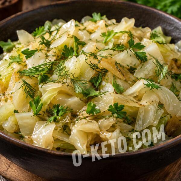 Keto recipes: Stewed White Cabbage