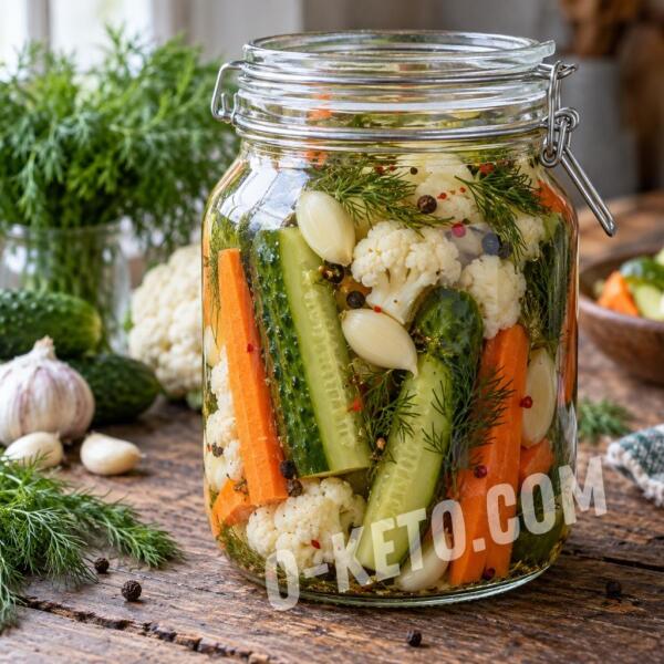 Keto recipes: Mixed Turshu Quick Pickles