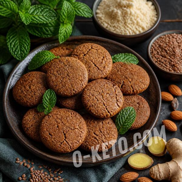 Рецепты на кето: Мятные пряники на льняной и миндальной муке Рецепты на кето: Мятные пряники на льняной и миндальной муке