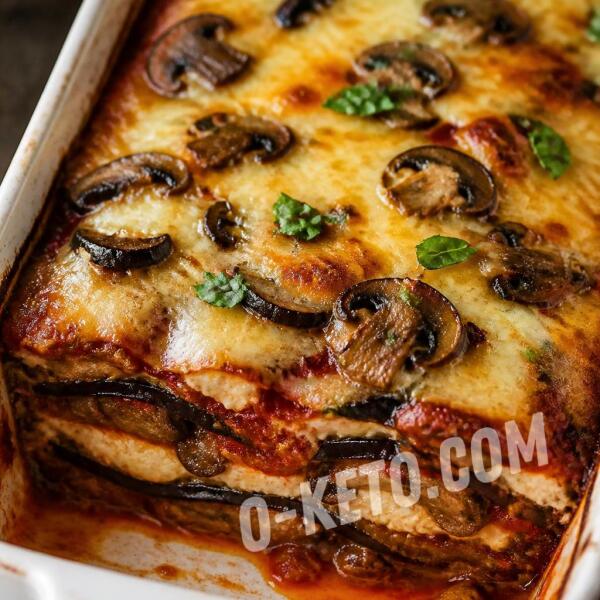 Keto recipes: Eggplant, Mushroom and Cheese Casserole Keto recipes: Eggplant, Mushroom and Cheese Casserole
