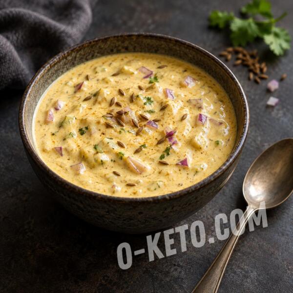 Рецепты на кето: Соус с карри и йогуртом