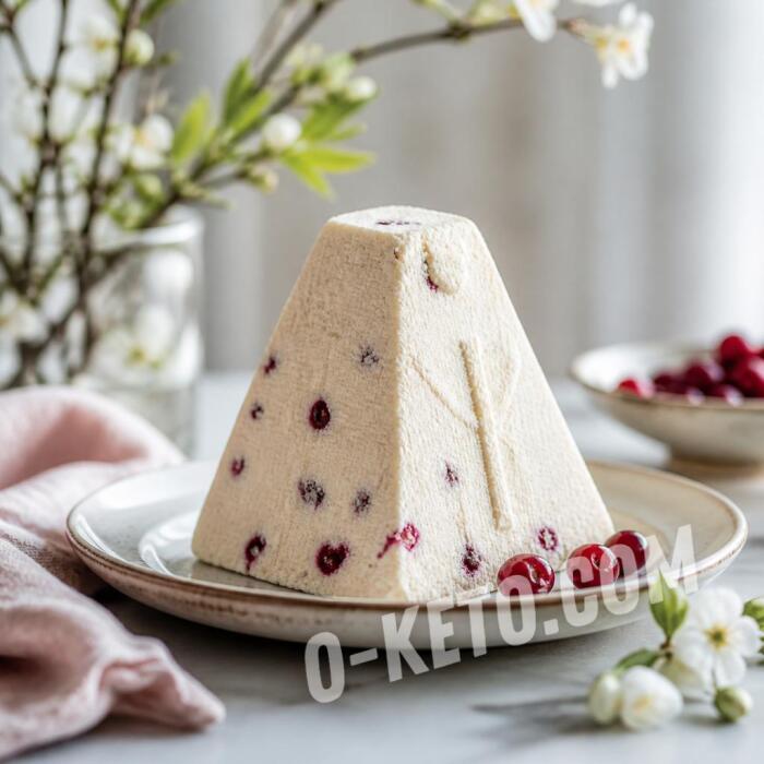 Cottage Cheese Paskha with Cranberries Cottage Cheese Paskha with Cranberries