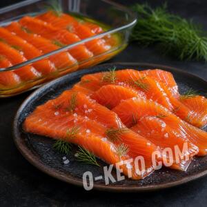 Lightly Salted Coho Salmon with Olive Oil