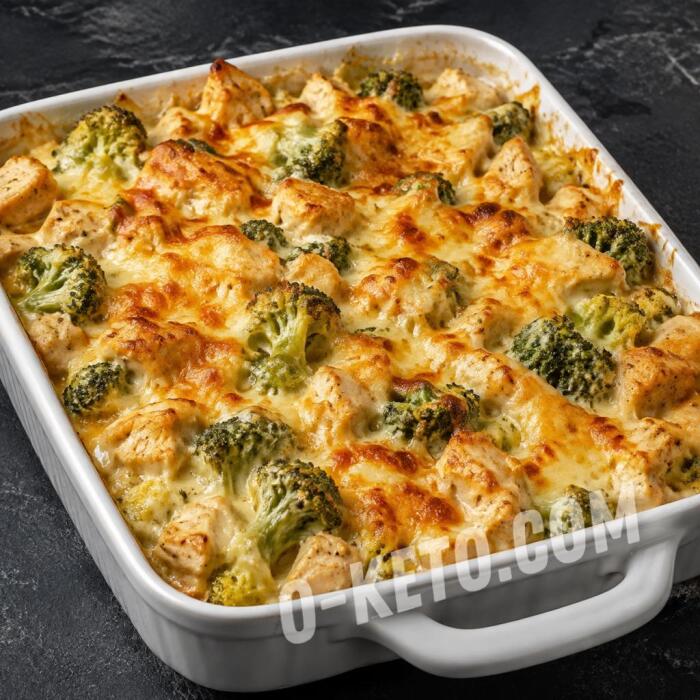 Запеканка с курицей и брокколи