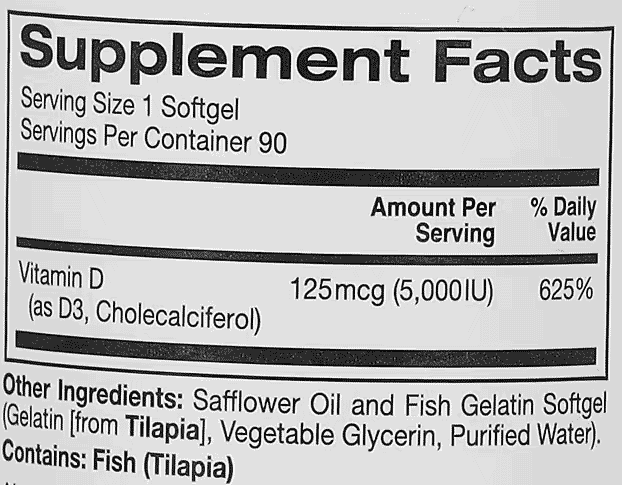 California-Gold-Nutrition,-Vitamin-D3,-125-mcg-(5,000-IU),-90-Fish-Gelatin-Softgels-