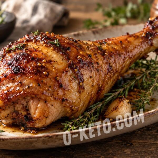 Keto recipes: Turkey Drumsticks with Mustard-Teriyaki Glaze Keto recipes: Turkey Drumsticks with Mustard-Teriyaki Glaze