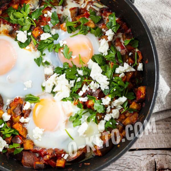 Keto recipes: Tomato-eggplant shakshuka Keto recipes: Tomato-eggplant shakshuka
