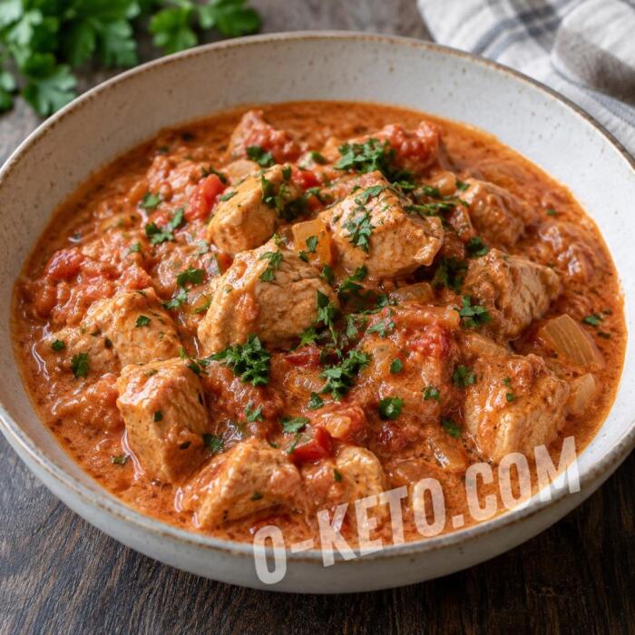 Turkey Goulash in Tomato and Sour Cream Sauce Turkey Goulash in Tomato and Sour Cream Sauce