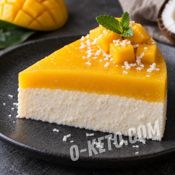 Keto recipes: Coconut Mango Cheesecake Keto recipes: Coconut Mango Cheesecake