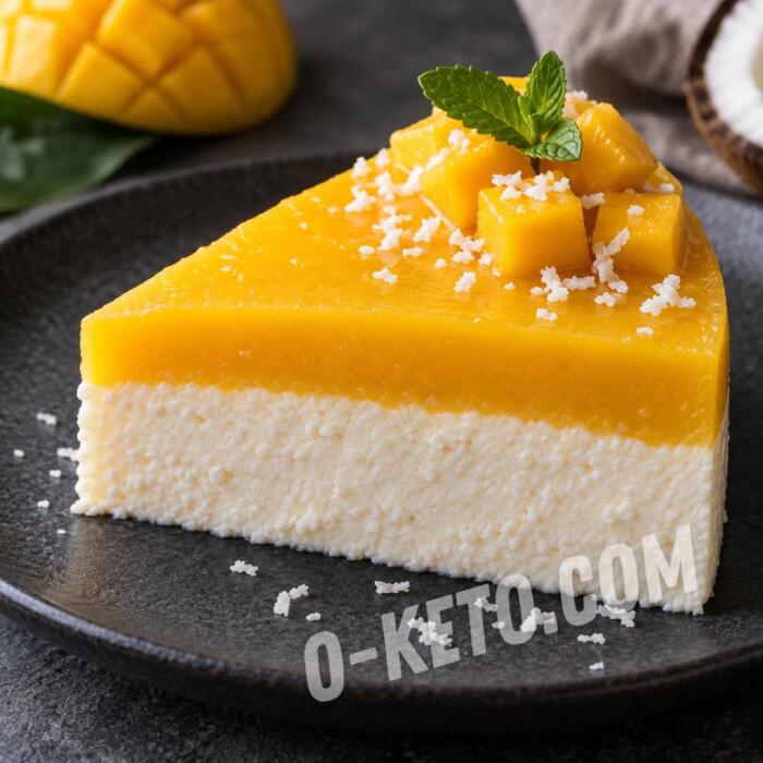 Coconut Mango Cheesecake Coconut Mango Cheesecake