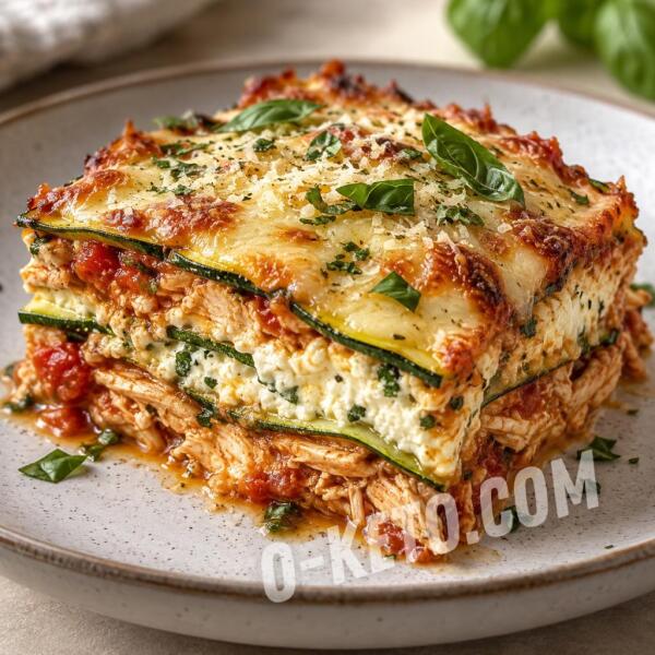 Keto recipes: Chicken Zucchini Lasagna
