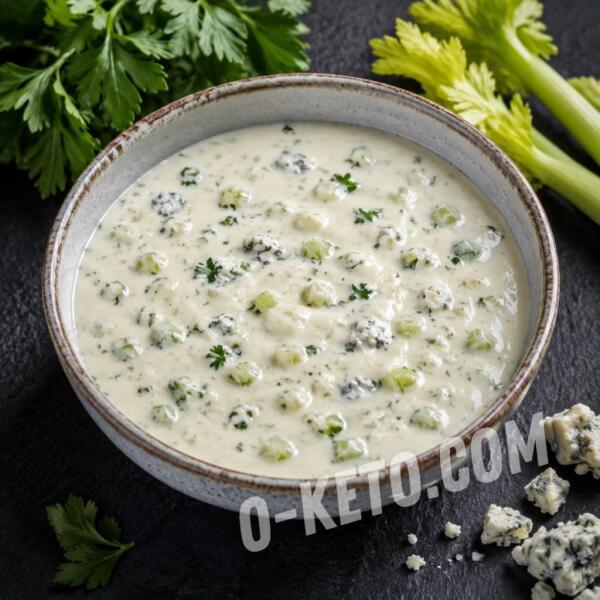Рецепты на кето: Сырный соус с голубым сыром, петрушкой и сельдереем Рецепты на кето: Сырный соус с голубым сыром, петрушкой и сельдереем