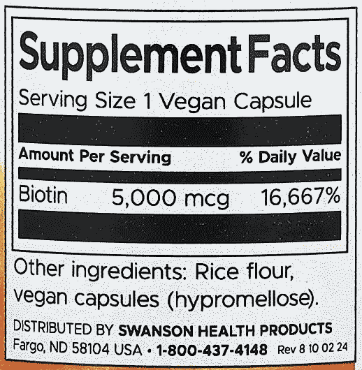 Swanson,-Biotin,-5,000-mcg,-100-Vegan-Capsules- Swanson,-Biotin,-5,000-mcg,-100-Vegan-Capsules-