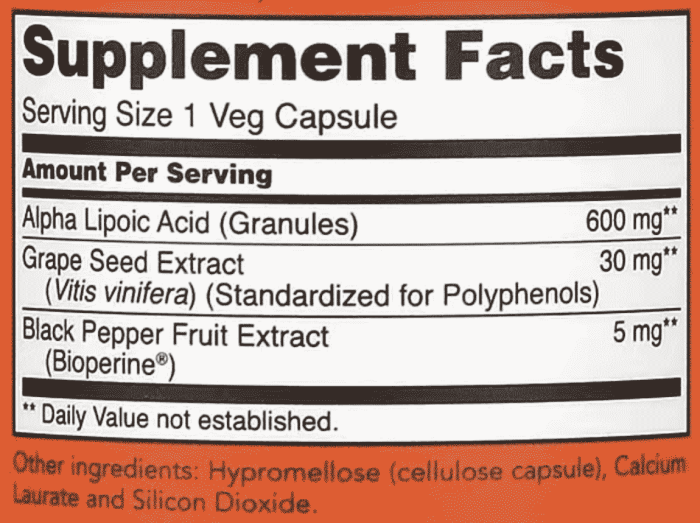 NOW-Foods,-Alpha-Lipoic-Acid,-Extra-Strength,-600-mg,-60-Veg-Capsules-