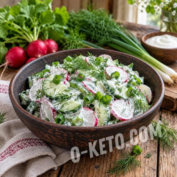 Rețete keto: Salata Polesie cu smantana Rețete keto: Salata Polesie cu smantana