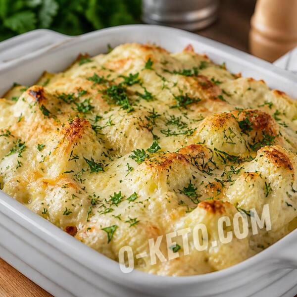Keto recipes: Cauliflower Casserole with White Sauce