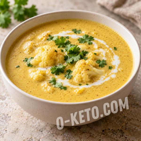 Rețete keto: Supă cremă de conopidă cu cocos și curry Rețete keto: Supă cremă de conopidă cu cocos și curry