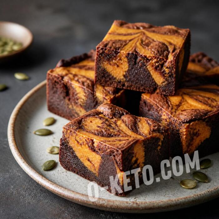 Marble Pumpkin Chocolate Brownie Marble Pumpkin Chocolate Brownie