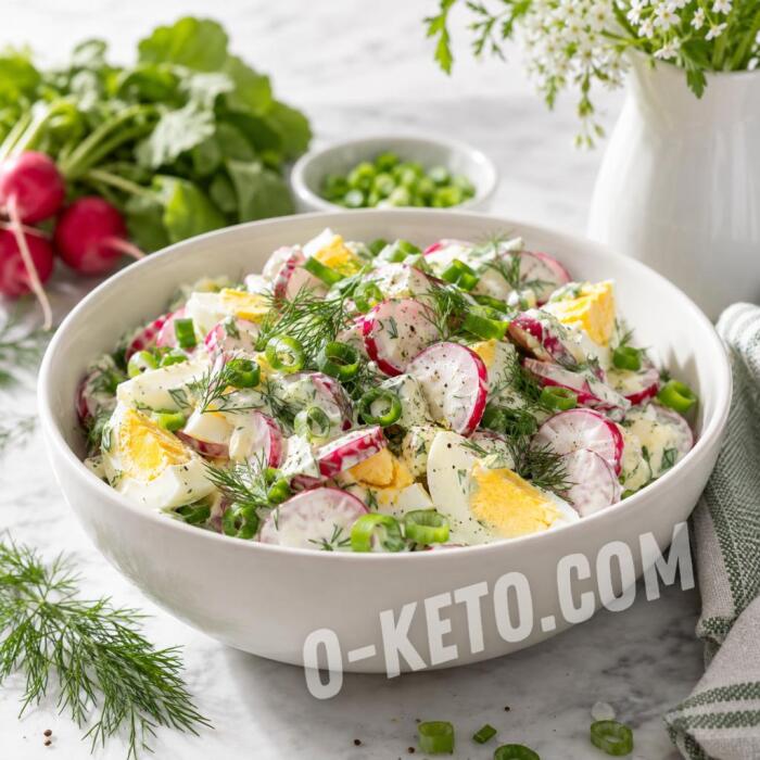 Salată cu ridichi și ou Salată cu ridichi și ou