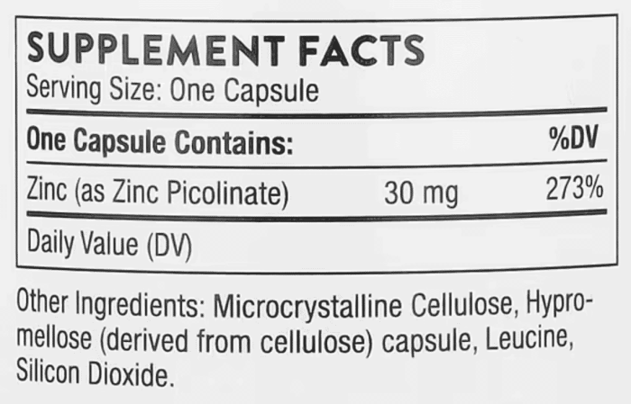Thorne,-Zinc-Picolinate,-30-mg,-180-Capsules