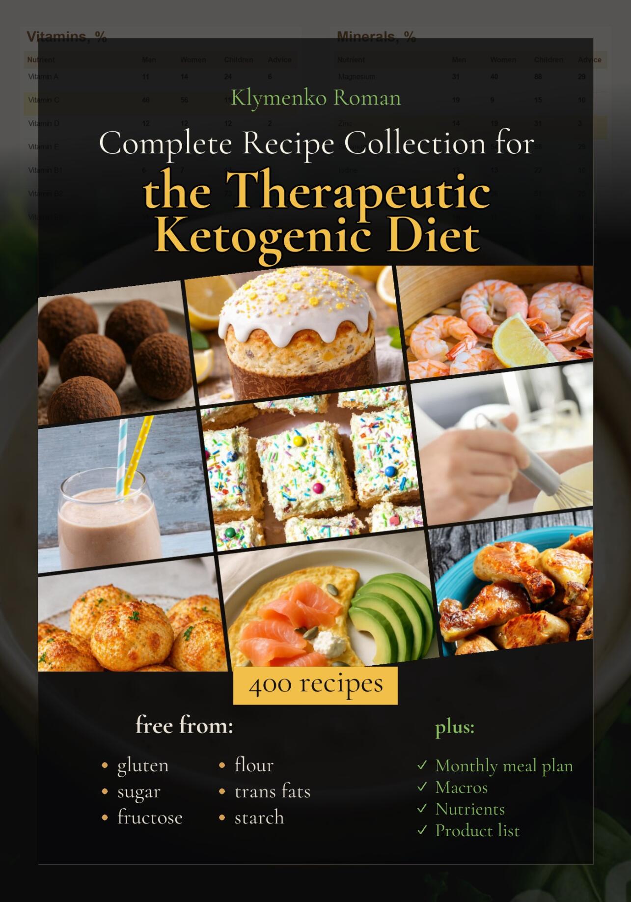 Complete Recipe Collection for the Therapeutic Ketogenic Diet