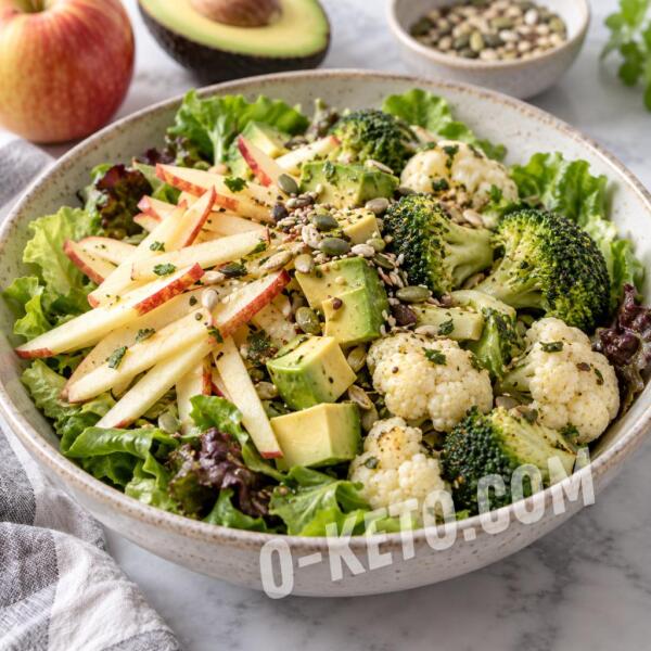 Keto recipes: Apple, Avocado and Pickled Vegetable Salad