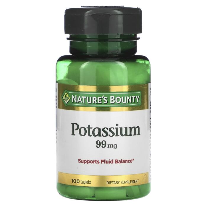 Nature’s Bounty, Potassium, 99 mg, 100 Caplets