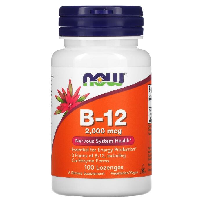 NOW Foods, B-12, 2,000 mcg, 100 Lozenges NOW Foods, B-12, 2,000 mcg, 100 Lozenges