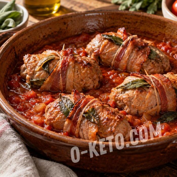 Veal Rolls in Tomato Sauce Veal Rolls in Tomato Sauce