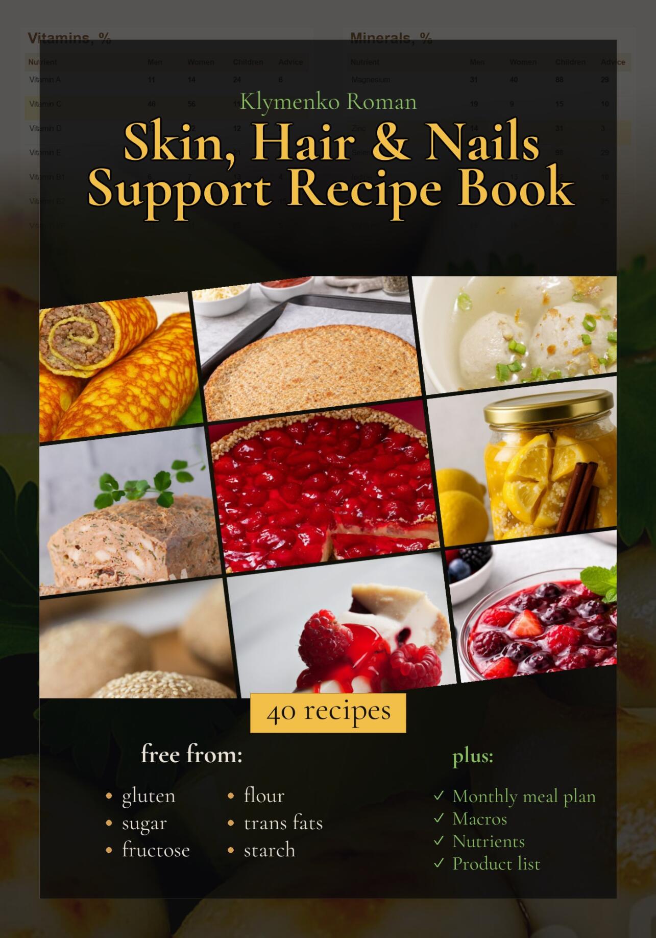 Complete Skin, Hair & Nails Support Recipe Book
