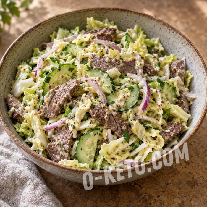 Beef Salad with Napa Cabbage