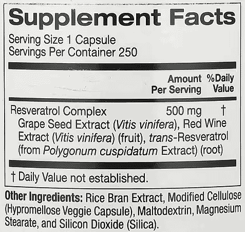 Lake-Avenue-Nutrition,-Resveratrol-Complex,-500-mg,-250-Veggie-Capsules-