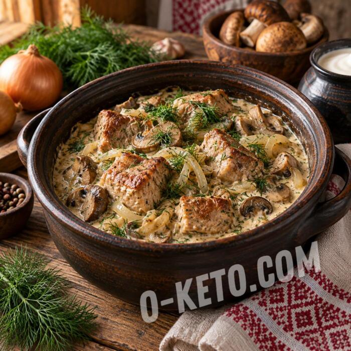 Pork Roast with Mushrooms