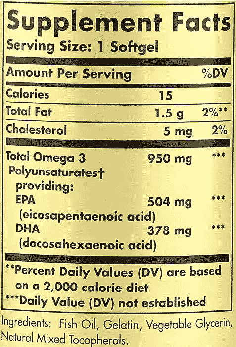 Solgar,-Omega-3,-EPA-&-DHA,-Triple-Strength,-950-mg,-100-Softgels-
