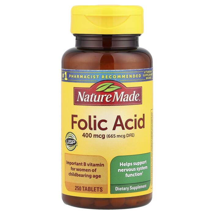 Nature Made, Folic Acid, 250 Tablets Nature Made, Folic Acid, 250 Tablets