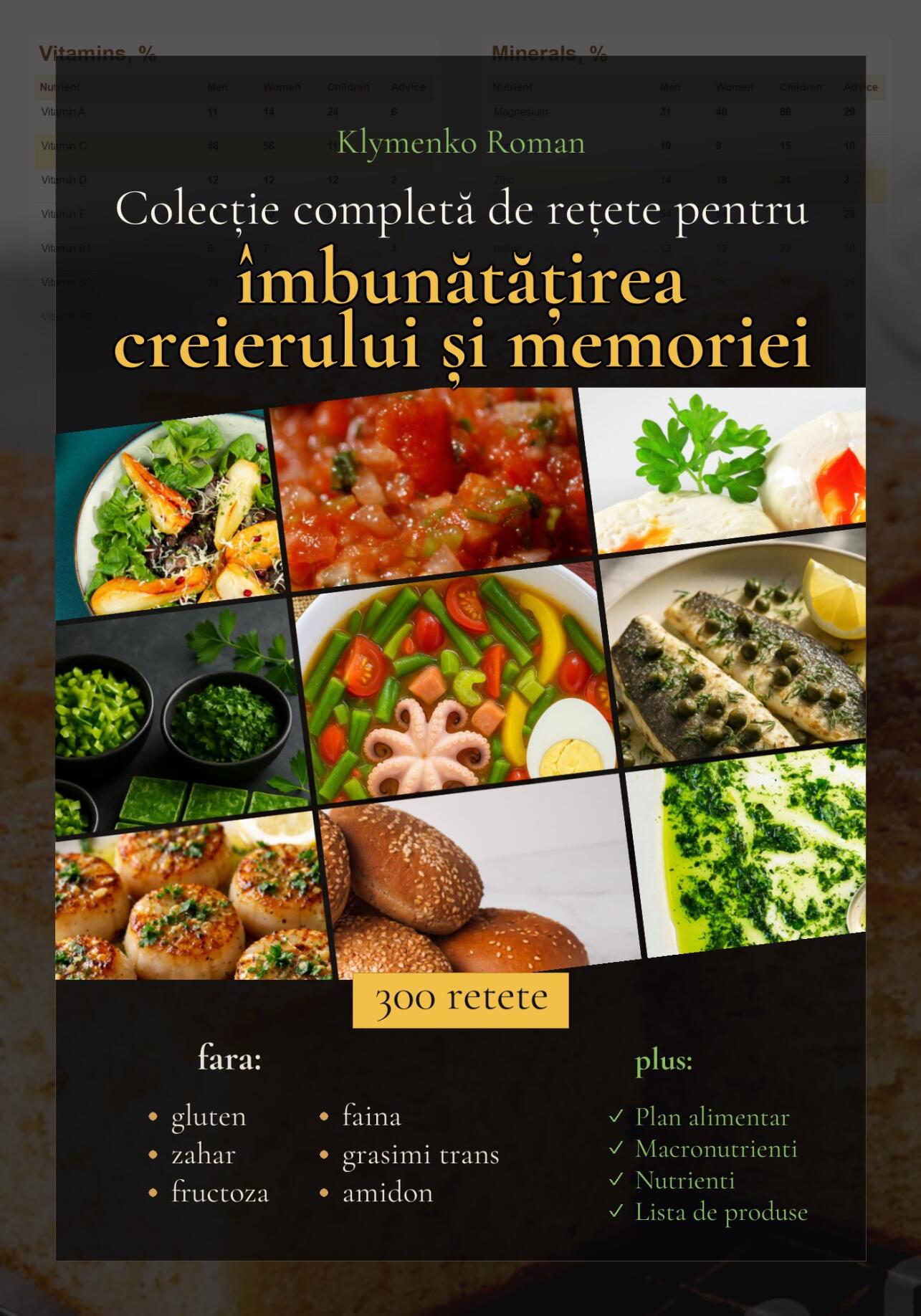 Colecție completă de rețete pentru îmbunătățirea creierului și memoriei