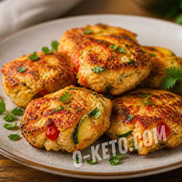 Rețete keto: Chiftele tocate de pui cu legume Rețete keto: Chiftele tocate de pui cu legume