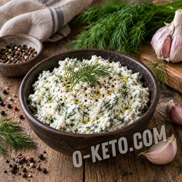 Keto recipes: Cottage Cheese Spread with Dill and Garlic Keto recipes: Cottage Cheese Spread with Dill and Garlic