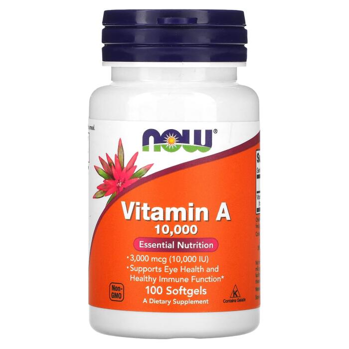 NOW Foods, Vitamin A, 10,000 IU, 100 Softgels NOW Foods, Vitamin A, 10,000 IU, 100 Softgels