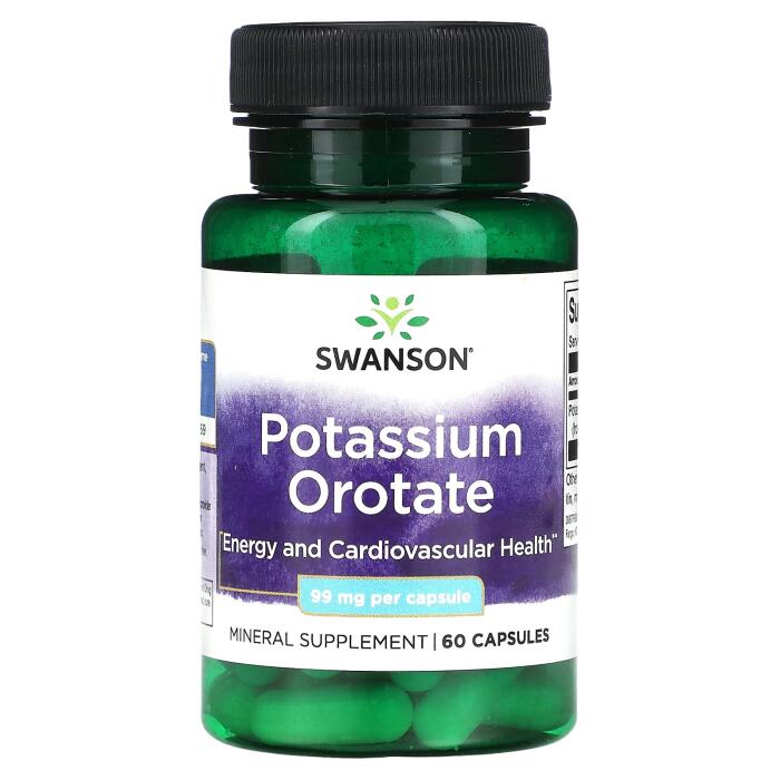 Swanson, Potassium Orotate, 99 mg, 60 Capsules Swanson, Potassium Orotate, 99 mg, 60 Capsules