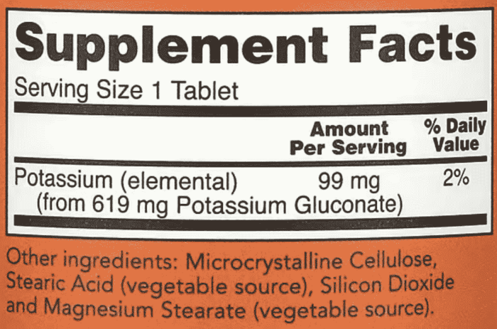NOW-Foods,-Potassium-Gluconate,-99-mg,-250-Tablets