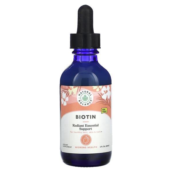 Natural Balance, Liquid Biotin, Radiant Essential Support, 2 fl oz (60 ml) Natural Balance, Liquid Biotin, Radiant Essential Support, 2 fl oz (60 ml)