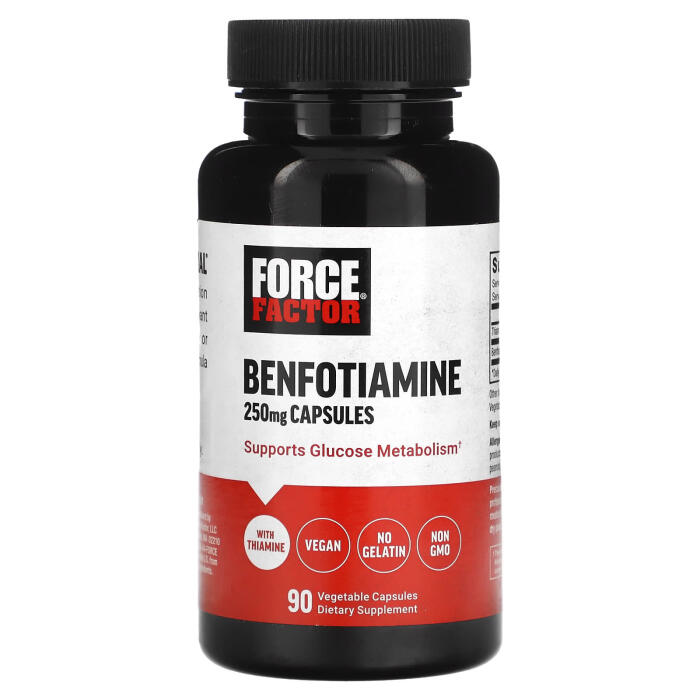 Force Factor, Benfotiamine, 250 mg, 90 Vegetable Capsules