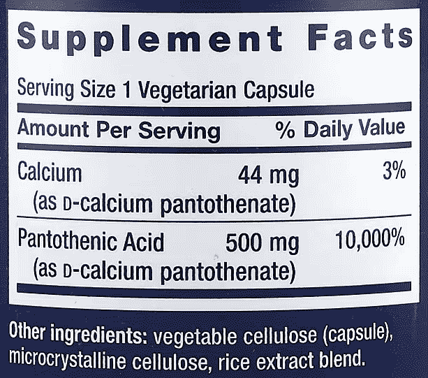 Life-Extension,-Pantothenic-Acid,-Vitamin-B-5,-500-mg,-100-Vegetarian-Capsules- Life-Extension,-Pantothenic-Acid,-Vitamin-B-5,-500-mg,-100-Vegetarian-Capsules-