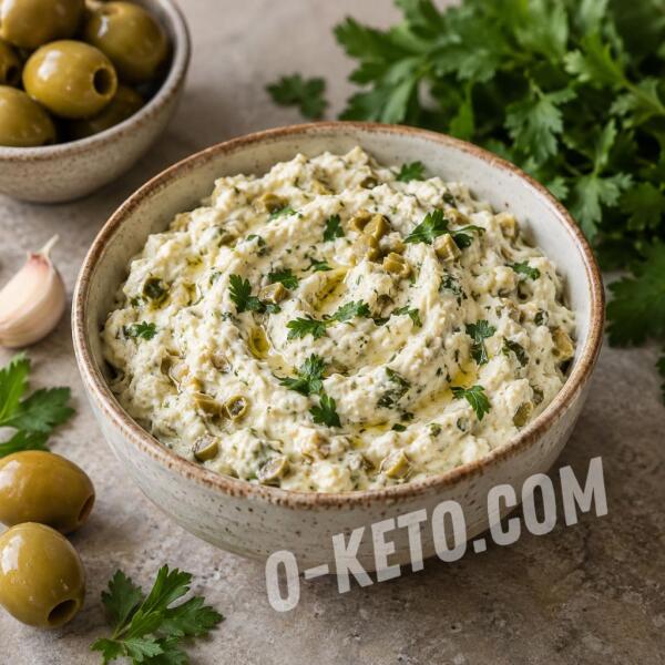 Рецепты на кето: Сырно-чесночный соус с оливками Рецепты на кето: Сырно-чесночный соус с оливками