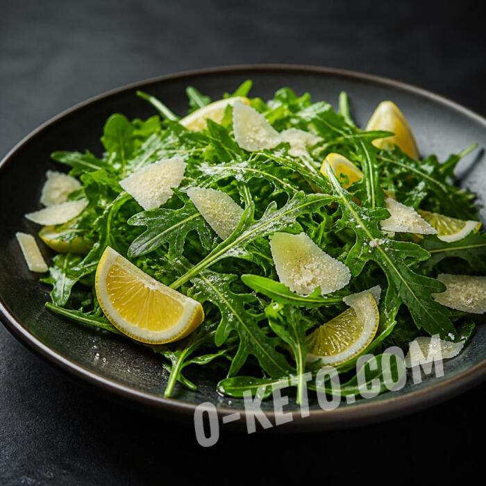 Arugula with Parmesan and Lemon Dressing