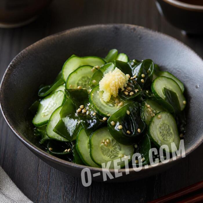 Sunomono with Cucumber and Wakame